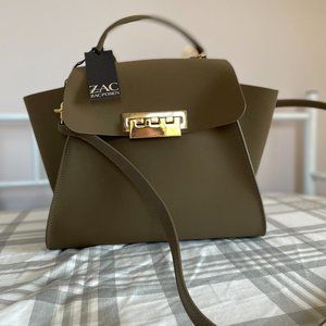 New with Tag Zac Posen Large Eartha Bag in Moss